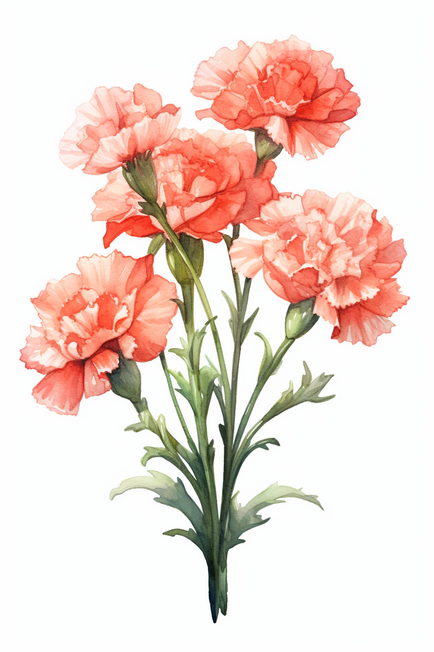 carnation flower cliparts