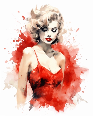 watercolour casino pin up pretty lady hd clipart white background