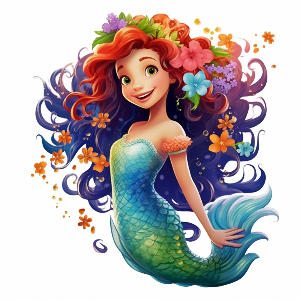 flower hair cliparts