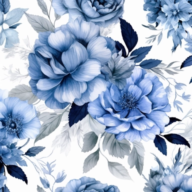 Contemporary collage style floral patterns blue watercolor elegant flowers wedding invitations high quality and elegant clipart of flowers gucci art white background 4