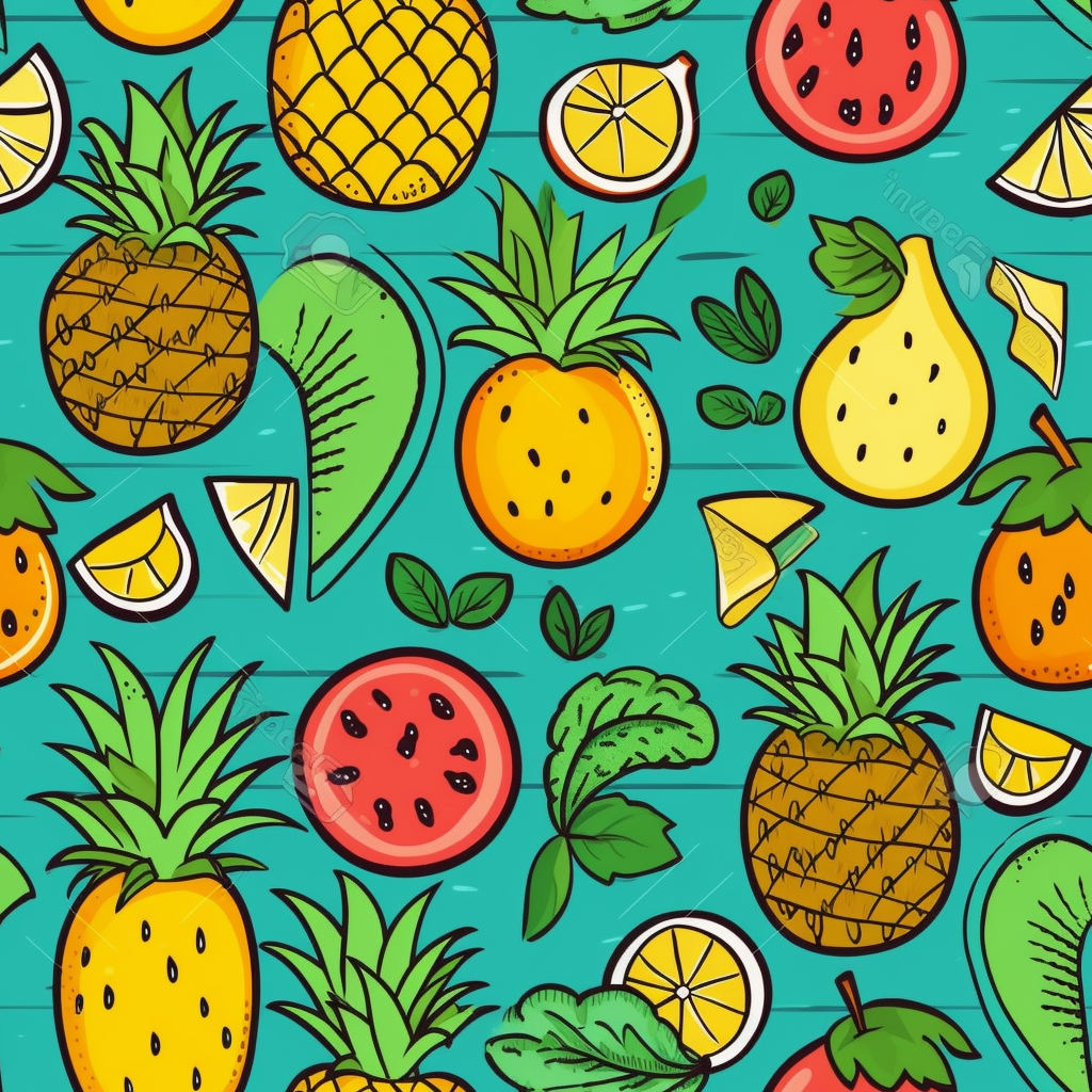 cartoon pineapple cliparts