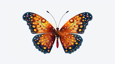different shapes of butterflies, half butterfly, side view of a butterfly, vector, black clipart, hd, on white background, spaced out