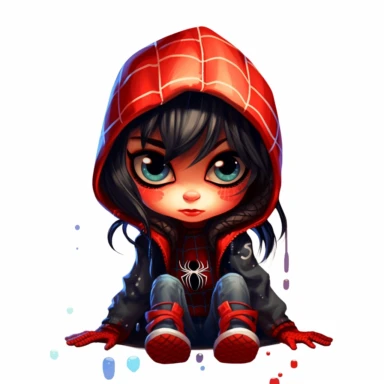 baby mayday parker, spider verse clipart