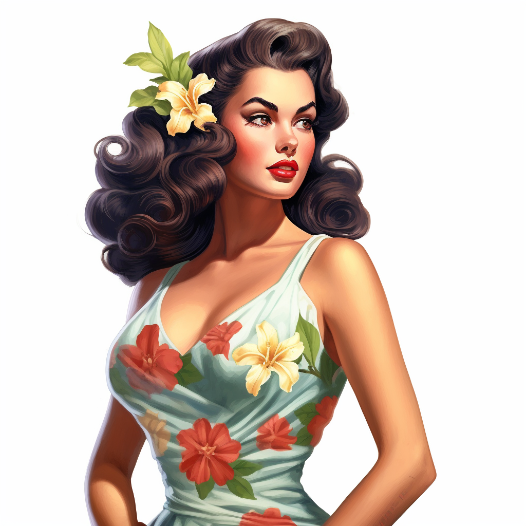 hawaiian flowers clipart