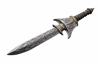 dagger , highly detailed, isolated on white, clipart,
