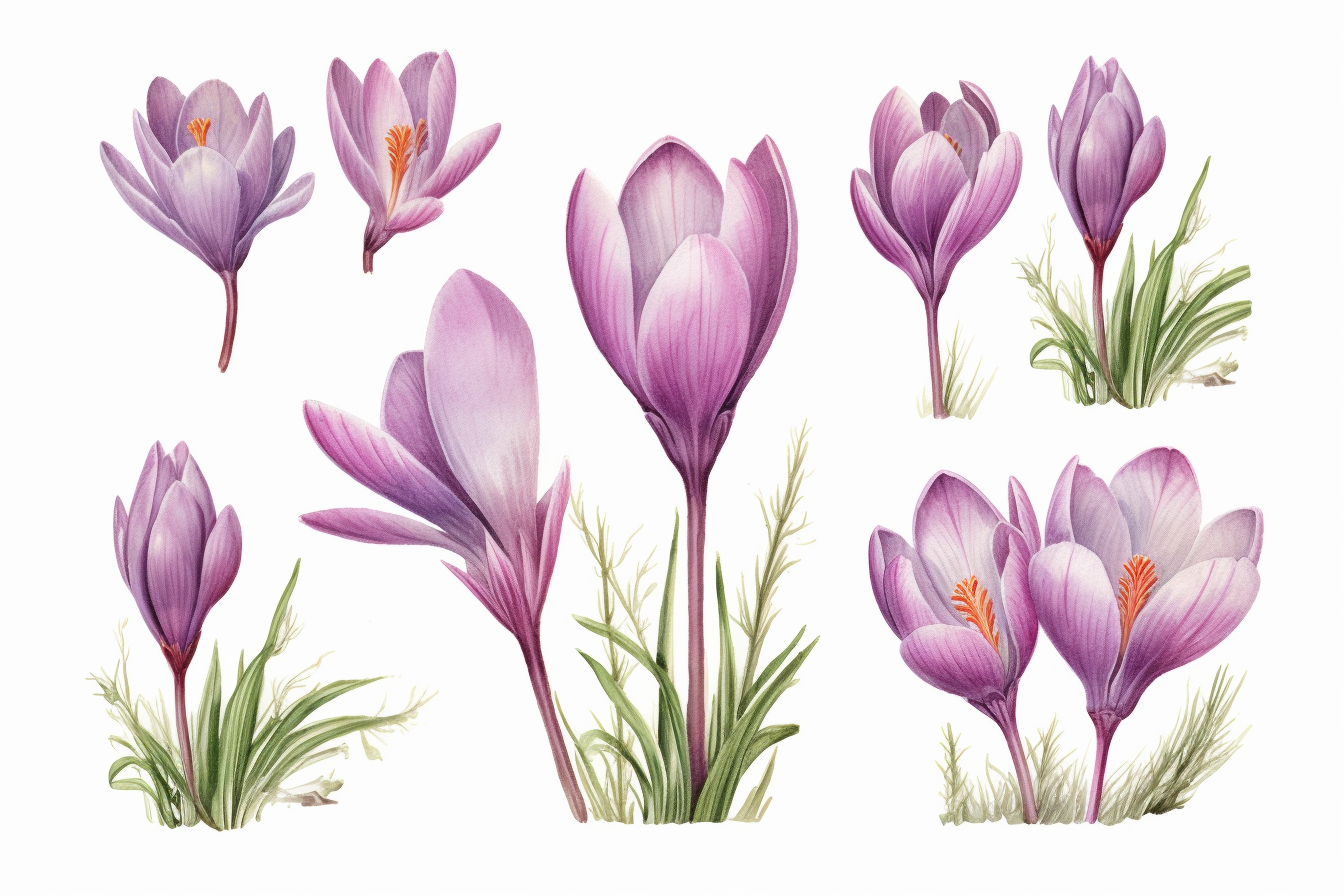 crocus cliparts