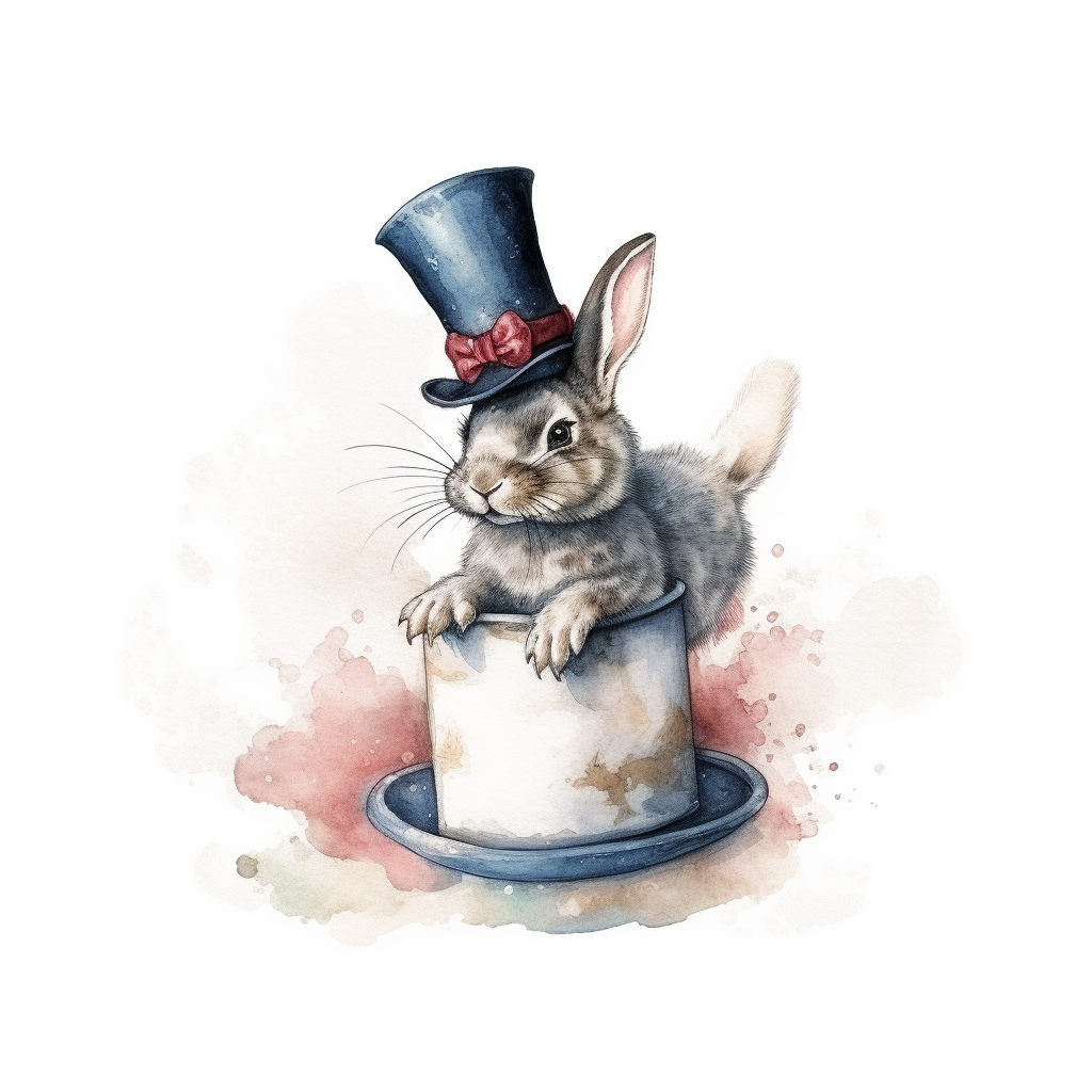 magic bunny cliparts