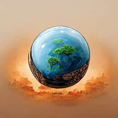 planet earth globe half destroyed half intact, detailed clipart illustration