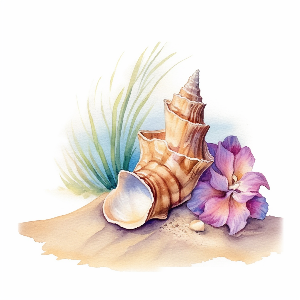 beach shell cliparts