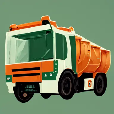 garbage truck clipart
