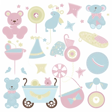 clipart of baby accessories