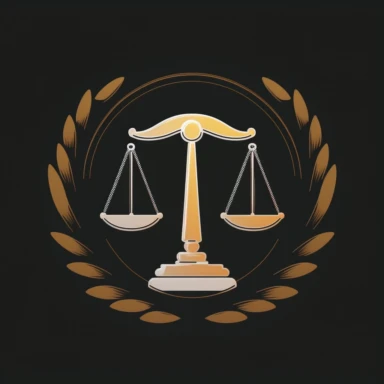 clipart graphic of the scales of justice, simplistic logo, splashscreen game studio logo, light colored background