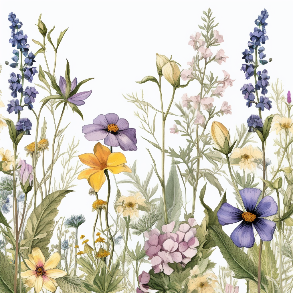 flowers border clipart