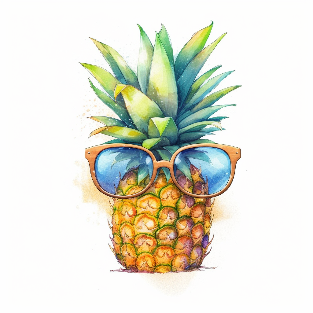 cartoon pineapple cliparts