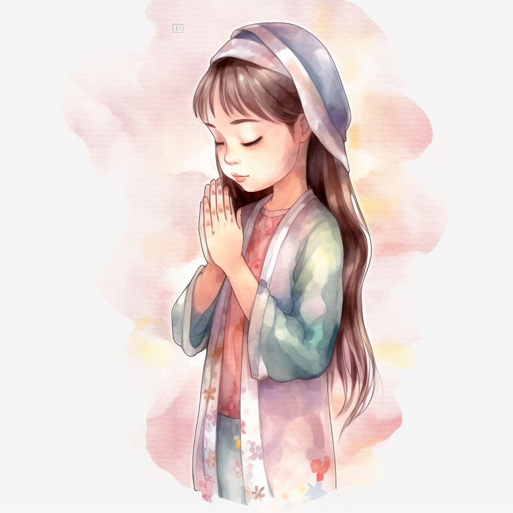 cute prayer cliparts