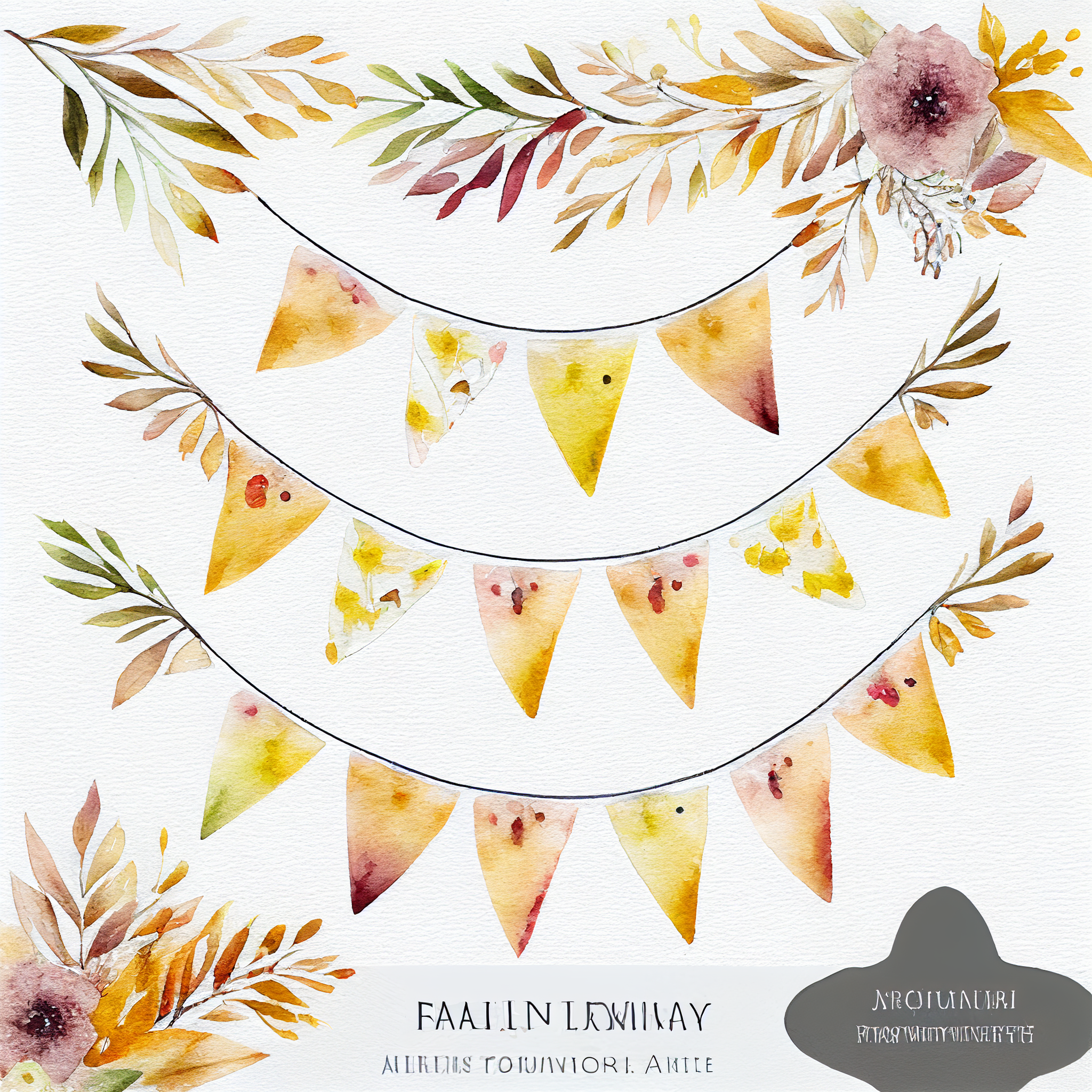 bunting cliparts