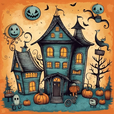 Halloween for Holiday clip art illustrator