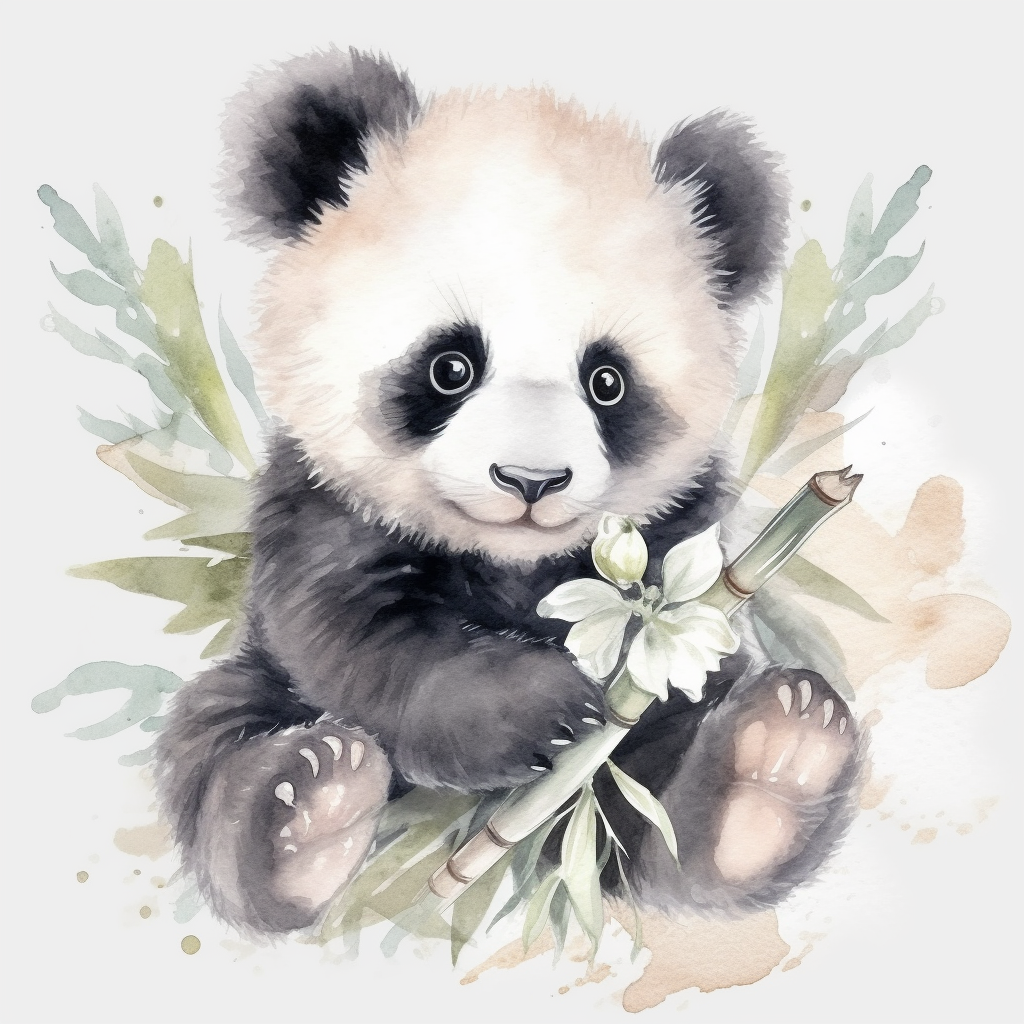 baby panda cliparts