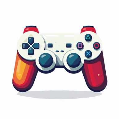 game controller Clipart on white background with margins