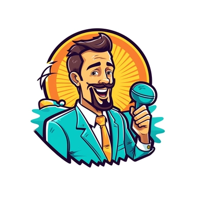 vector clipart, logo for a company called SpeakQuest for up and coming speakers