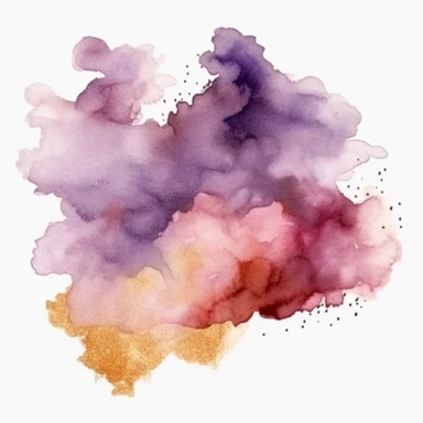 smoke, dust, glitter watercolor clipart, white background
