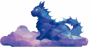 dragon with the cloud clipart png, in the style of aaron douglas, purple and azure, louis wain, contemplative absurdity, japanese-inspired imagery, creative commons attribution, furry art