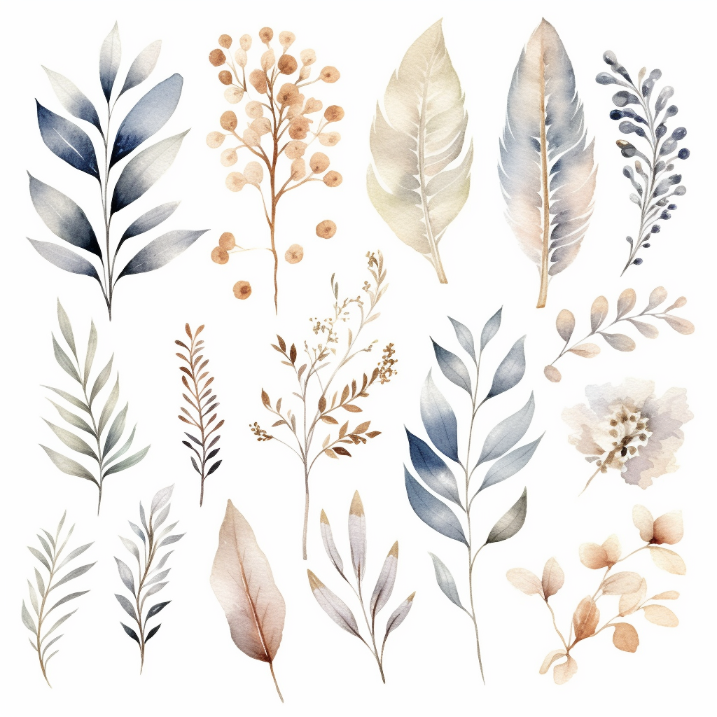 gray flowers cliparts