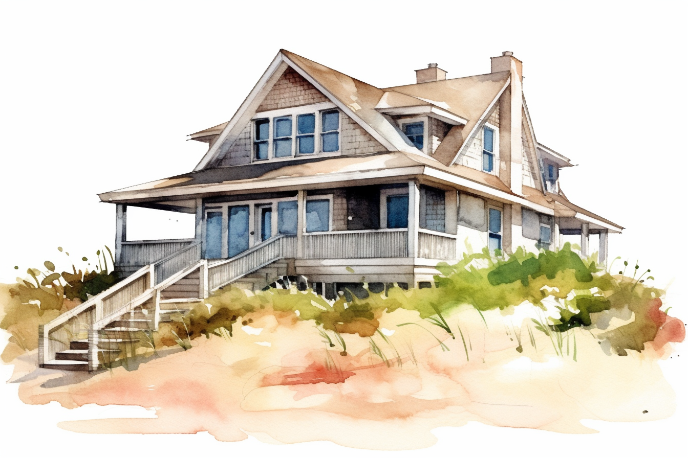 ocean house cliparts