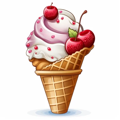 ice cream cone clip art white background