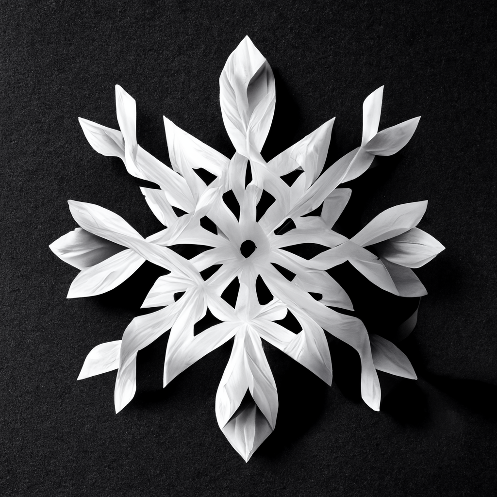 black and white snowflake clipart