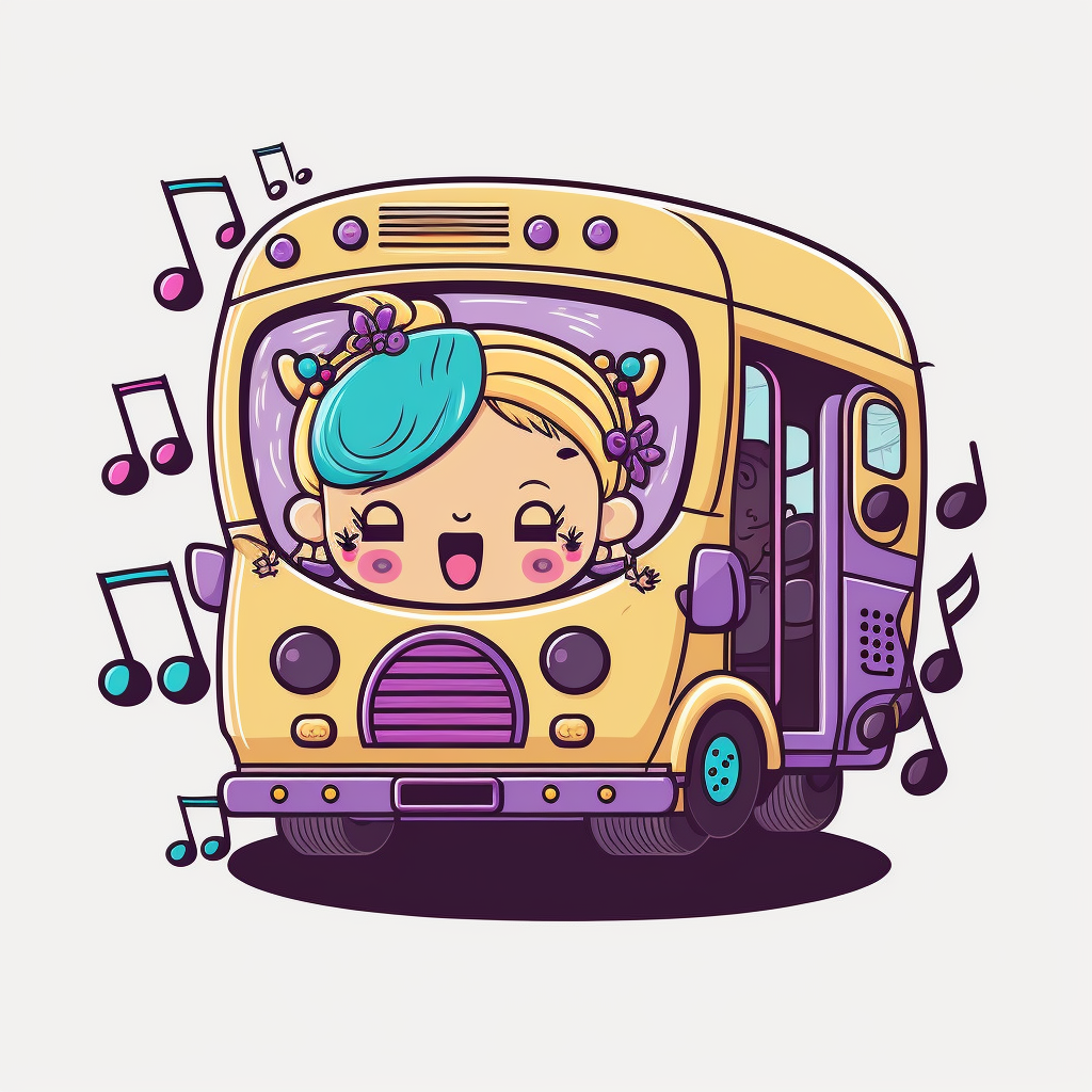 bus clipart black and white