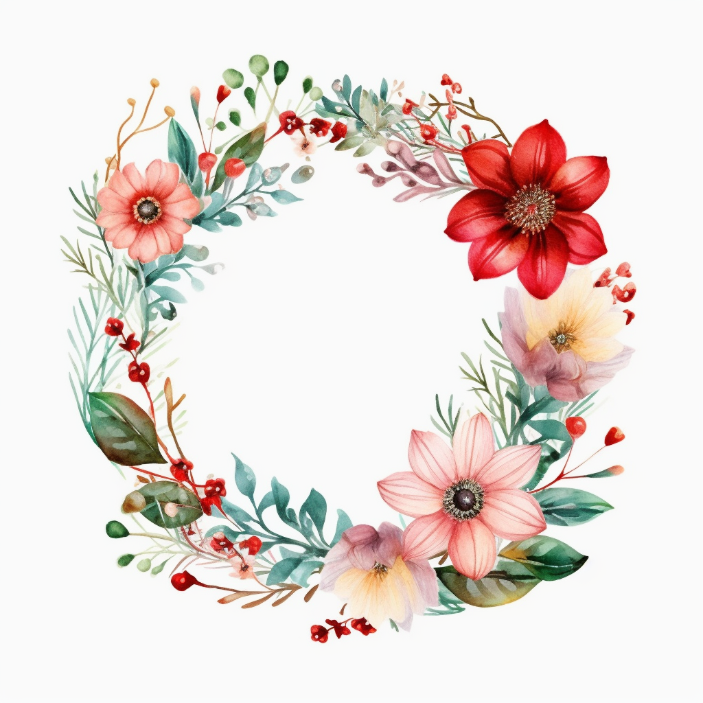 christmas circle cliparts