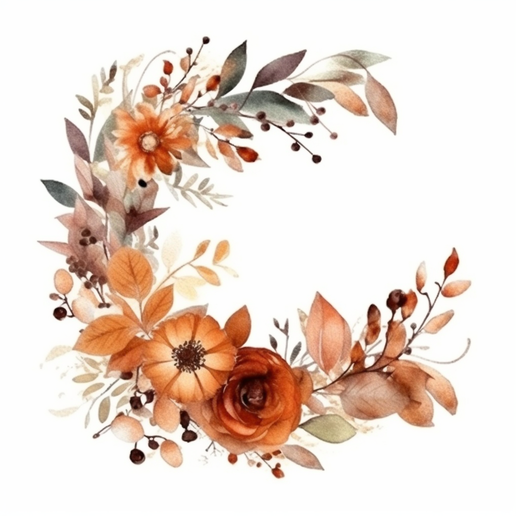 fall flowers clipart