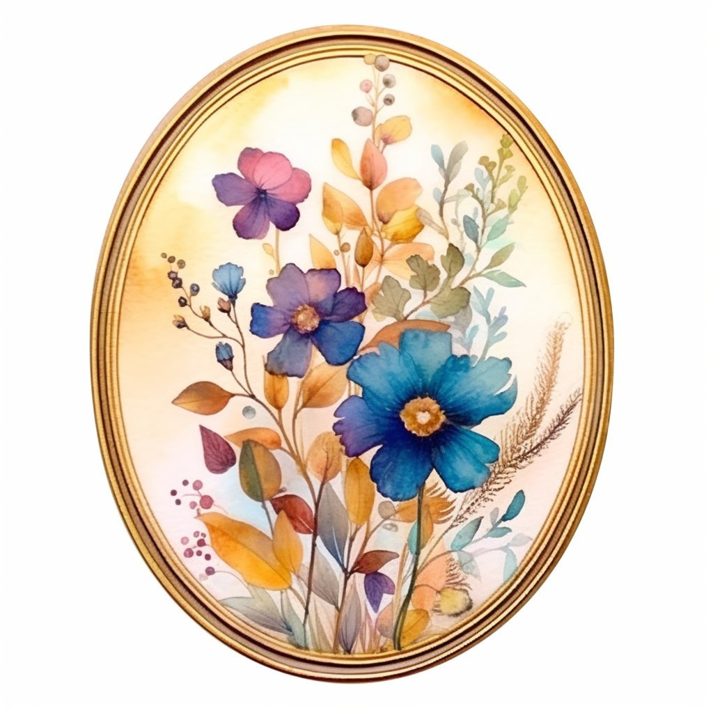gold oval cliparts