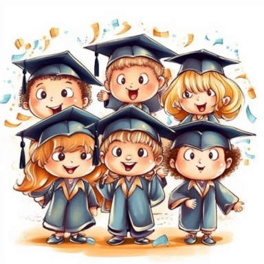 graduation clipart kindergarten