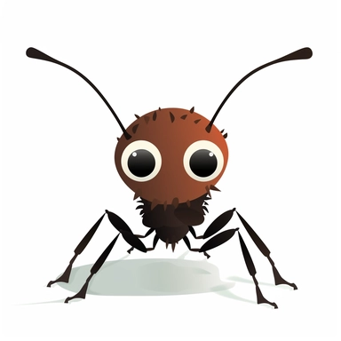 Cute Ant , Aquatic style, clipart, white background,