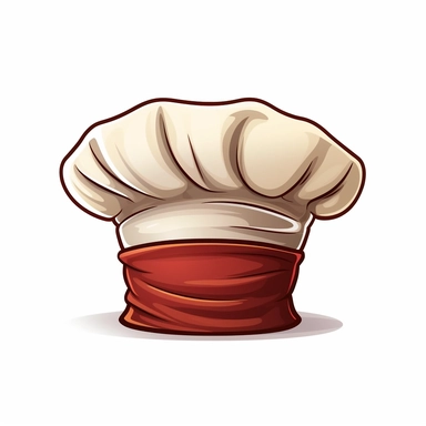 chef hat,cartoon,clipart,whitebackground
