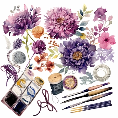 watercolour crafter, Crafting materials, neutral Watercolor string, scissors, embellishments Clipart - <@1098423716465102849> (62%) (fast) - <@1098423716465102849> (fast)