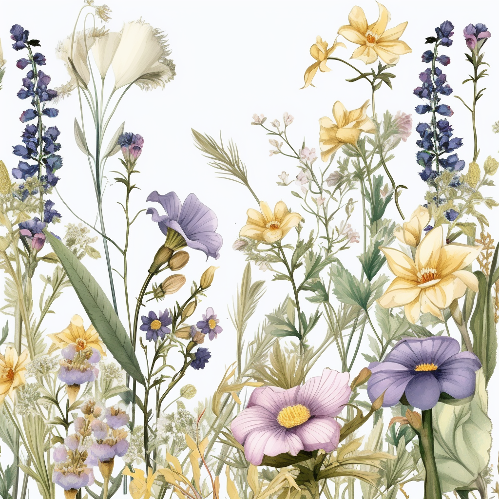 flowers border clipart