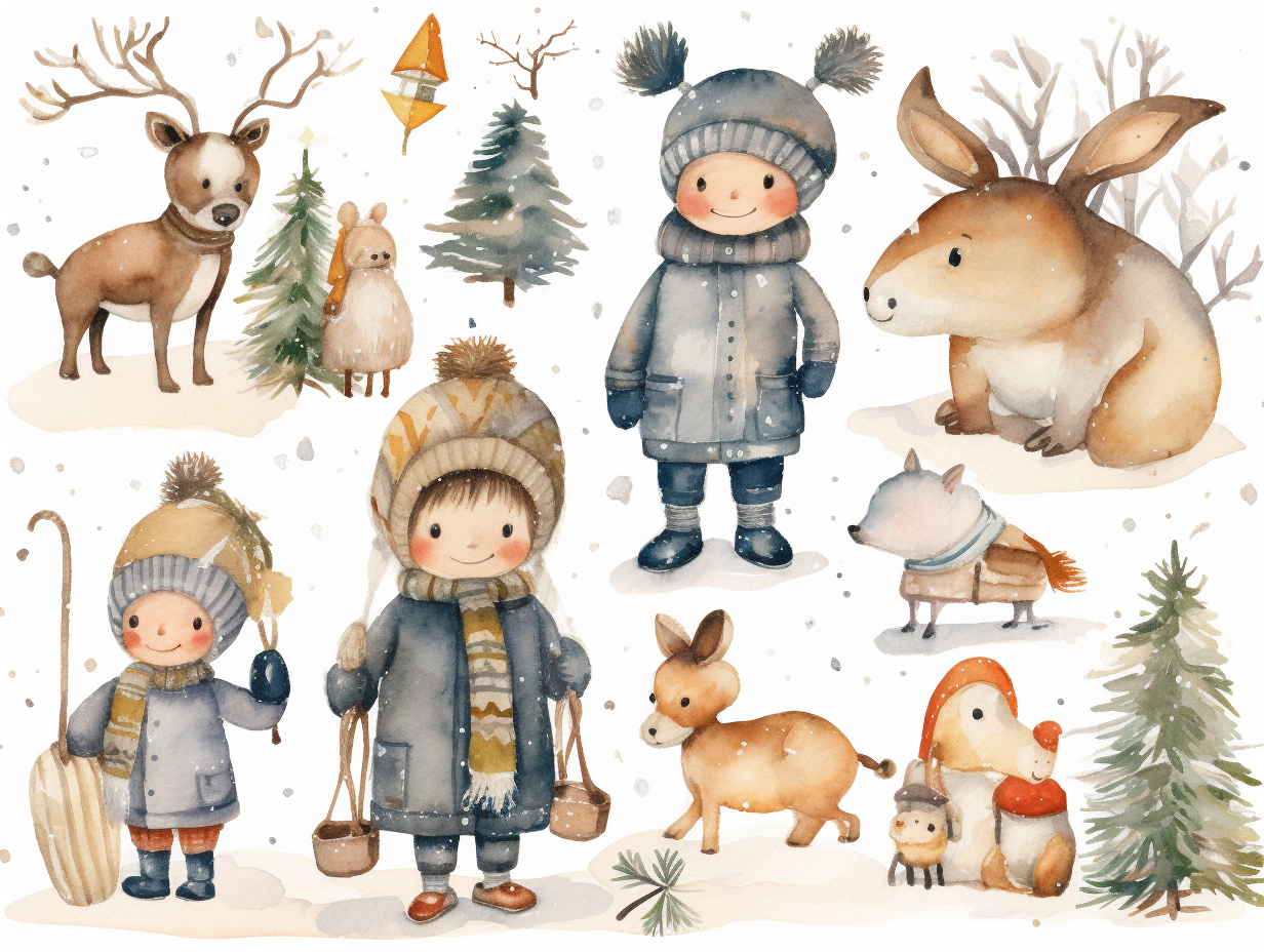 kids playing clipart