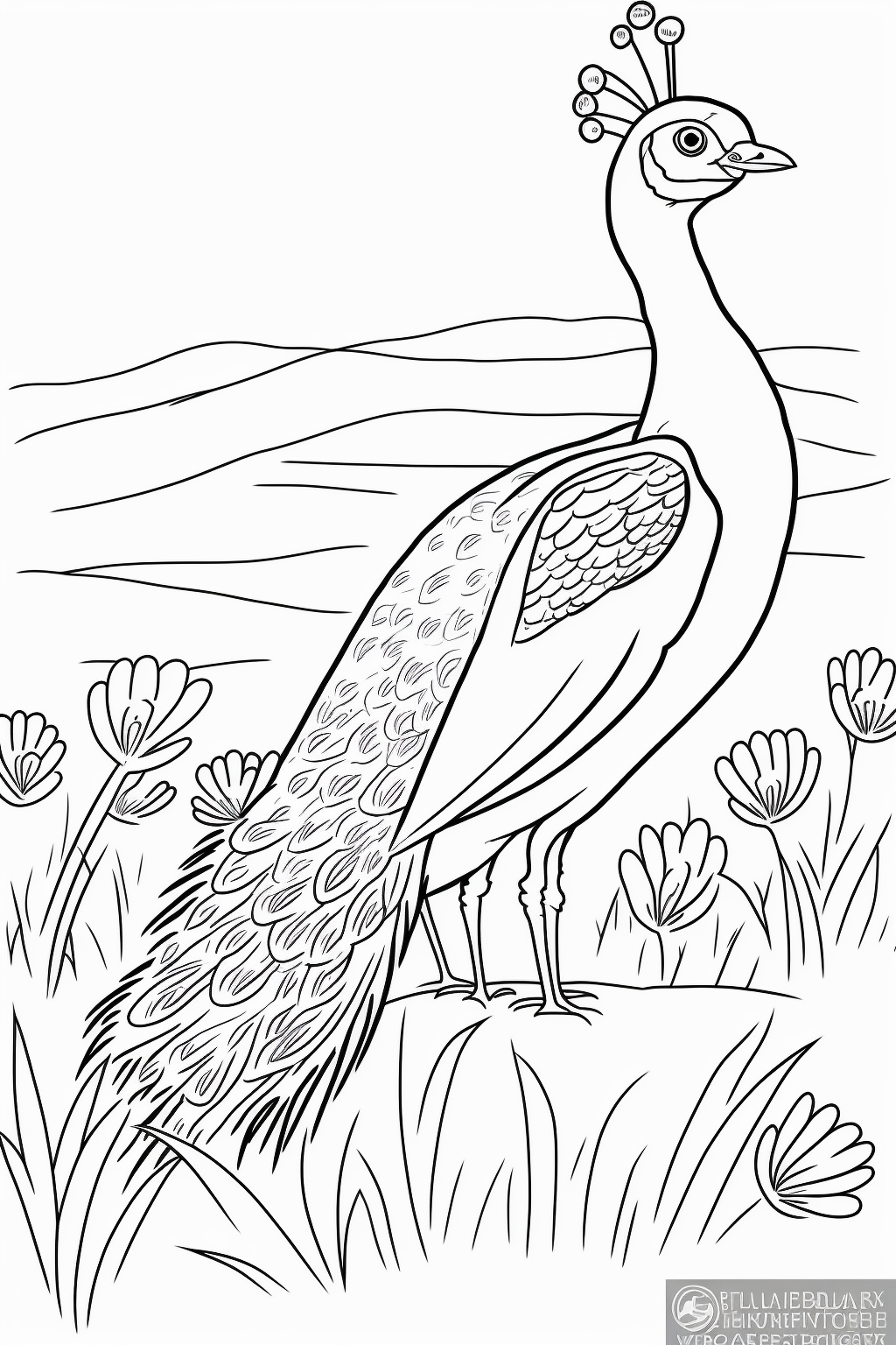 black peacock cliparts