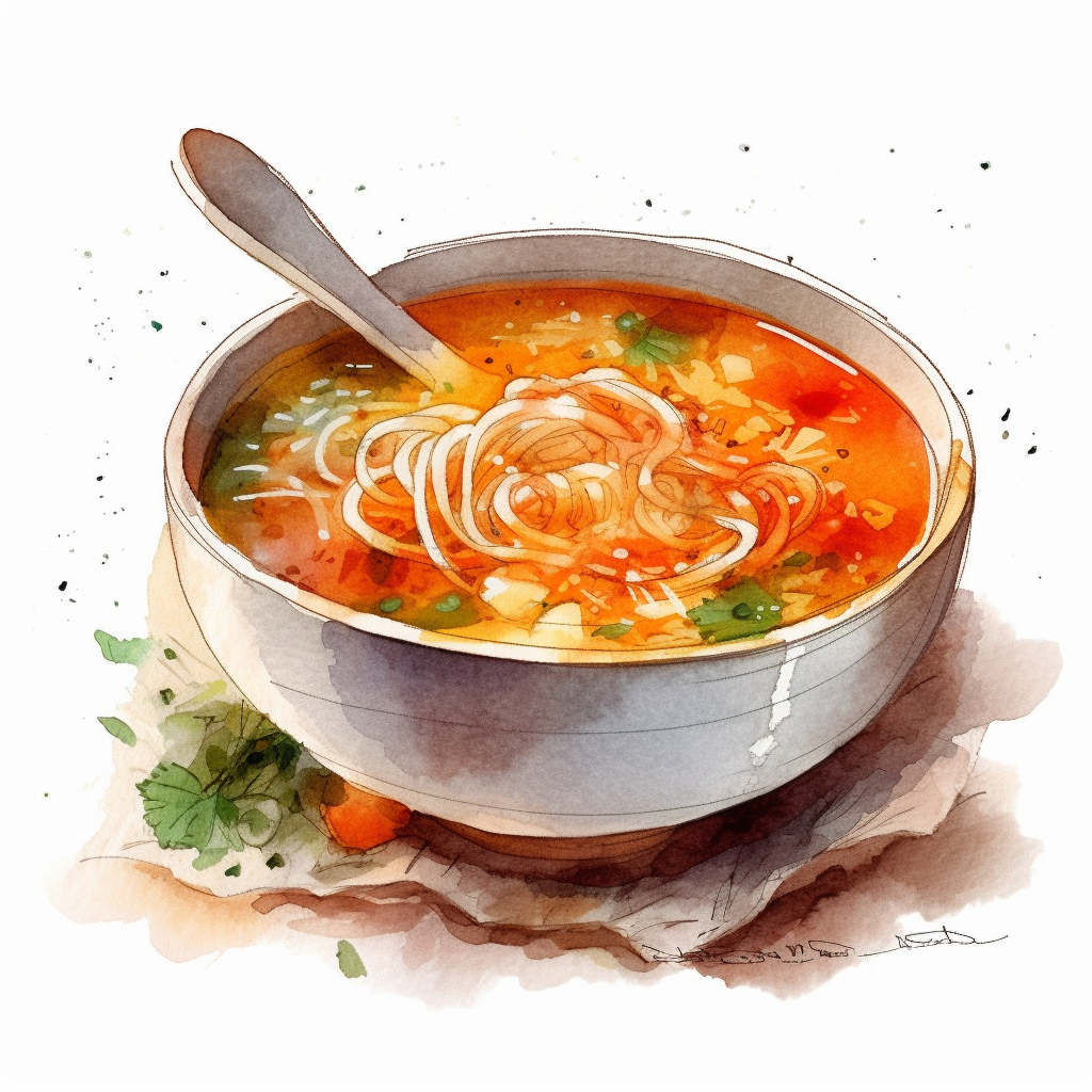 bowl of soup clipart