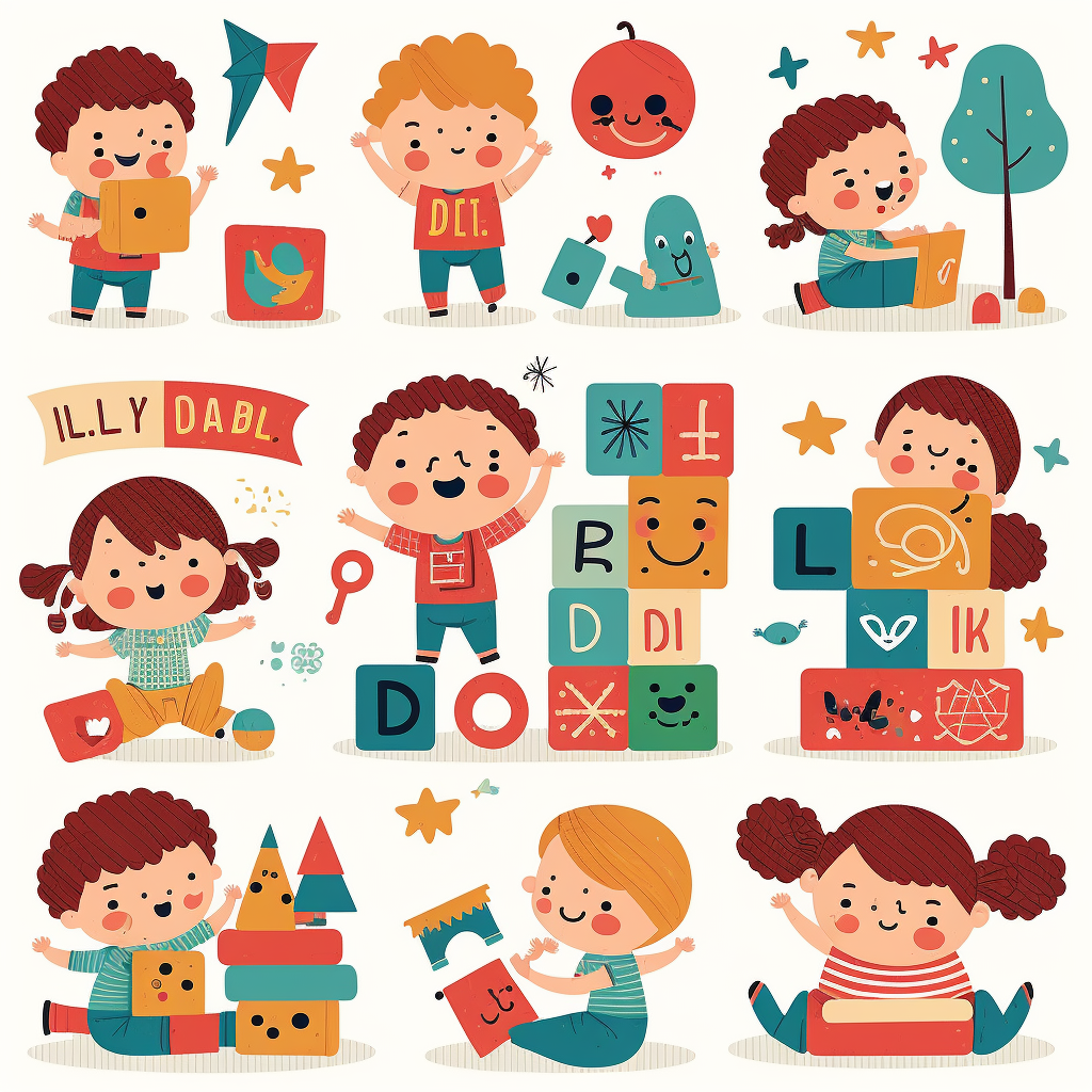 kid reading clipart