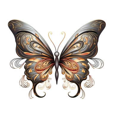 elegant butterfly clipart no background