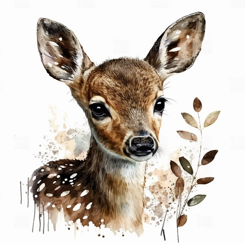 baby deer cliparts
