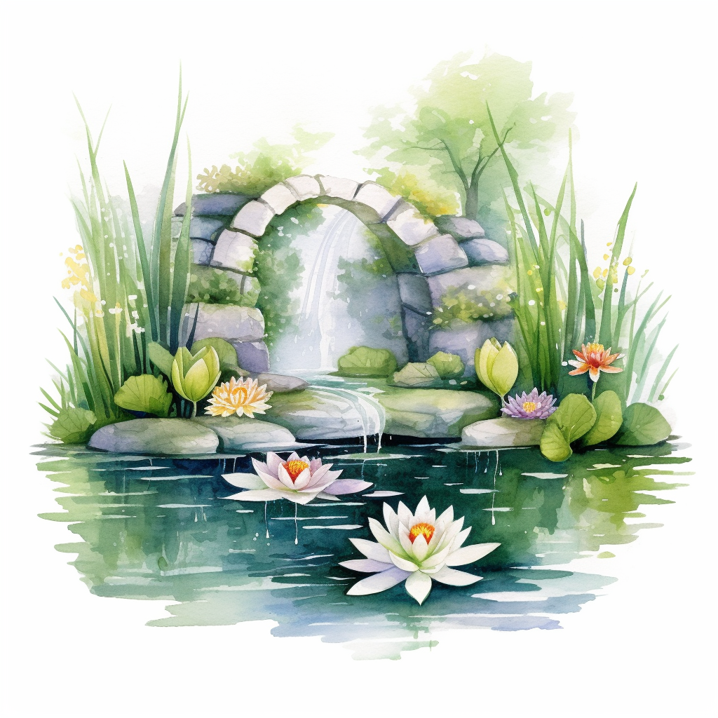 lily pond cliparts