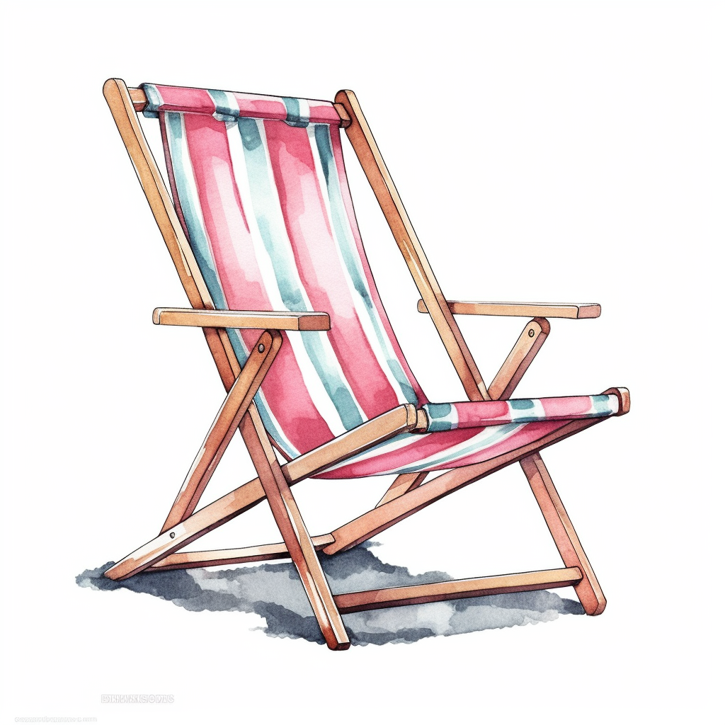 beach chair clipart