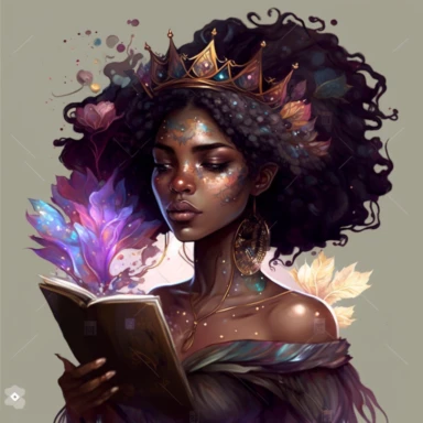 beautiful BROWN SKIN witch, watercolor clipart reading, in the style of the stars art group (xing xing), tanya shatseva, artgerm, Josephine Wall, pastel colors scheme, lovely, uhd image, transparent/translucent medium, bloomcore, matte painting, white background, charming character illustrations –seed 2402384654