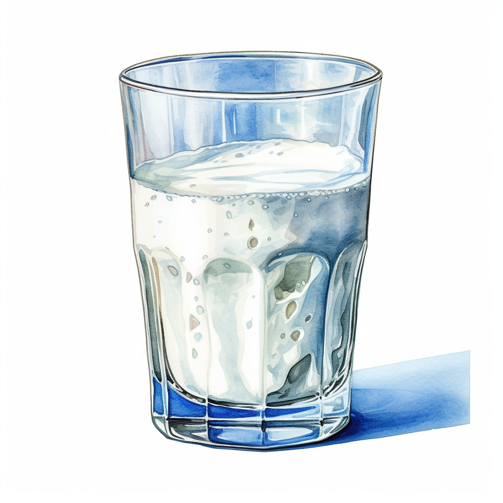 glass of milk clipart