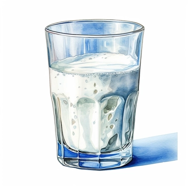 one glass of milk clipart watercolor on a white background, in the style of realistic and hyper-detailed renderings, algeapunk, uhd image, fujifilm fp-100c, draftpunk, hyper-realistic oil , no watermark, text, words, paintbrush , 300 DPI , typography, the images do not stick together, no text in the picture